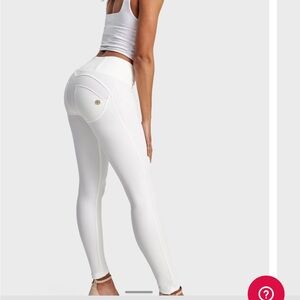 NWT Freddy WR.UP® Faux Leather High Waisted Full Length White XS